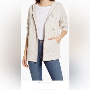 Madewell Zip Up Hoodie Sweatshirt, size S